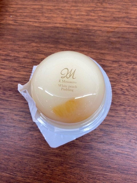 White peach Pudding | K.Minamoto Hawaii